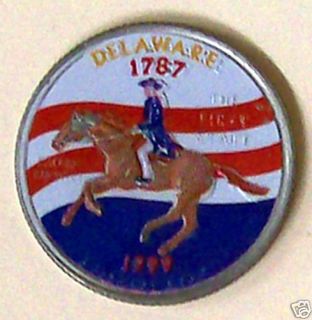Delaware 1999 Painted US State Quarter