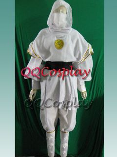 Japanese Ninja White Ninja Ranger Cosplay Costume