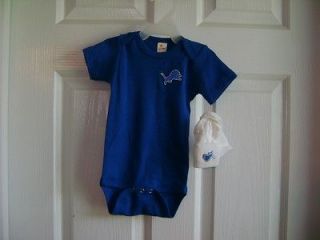 Detroit Lions Baby One Piece with Socks   0 3 Months   NWOT