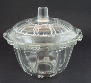   Clear Candy / Trinket Dish with Lid   KIG Malaysia   4 3/4 Diameter