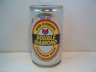 DOUBLE DIAMOND 330 ML. EMPTY CRIMPED STEEL BEER CAN. BURTON, UNITED 