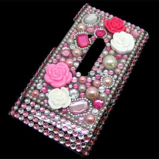 Bling Diamond Crystal Rhinestone Case Hard Cover Skin Pouch For Nokia 