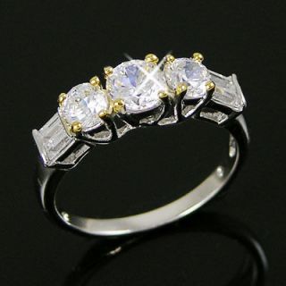   gp Round Cut lab Diamond Anniversary Engagement Wedding Ring Sz 6 7 8