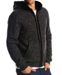 Armani Exchange AX Marled Fur Hoodie Coat/Jacket