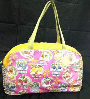 Atenti Pink Sugar Skulls Project Bag Diaper Bag