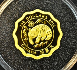 2012 Canada $150 Fine Gold Coin   Blessings of Good Fortune