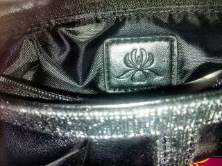Posh designer make up cosmetic clutch bag black silver SISLEY paris 