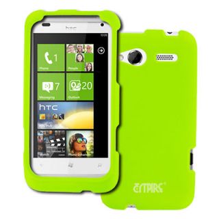 Hard Rubberized Protecive Case Cover Green for HTC Radar 4G