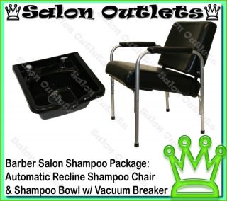 ABS Plastic Shampoo Bowl Sink Auto Recline Chair Beauty Spa Salon 