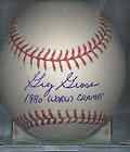 Greg Dobbs Florida Marlins OML Autographed Baseball COA Philadelphia 