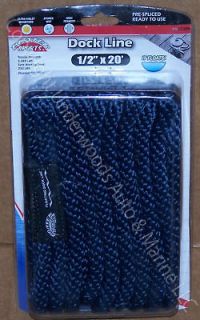 Newly listed Floating Dock Line Navy 1/2 x 20 Rope Boat 12 Loop