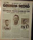   Gridiron Record Georgia Tech George Morris Robert Dodd Leon Hardeman