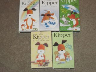 KIPPER (the dog) Lot 5 VHS~Cuddly Critters/Visitors/Water Play/Pigs 