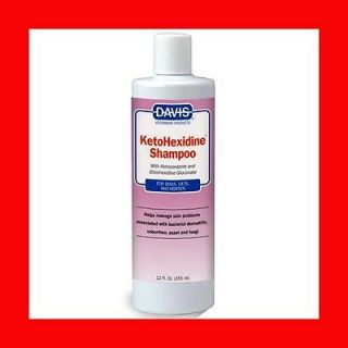 Davis KetoHexidine Medicated Shampoo 12 OZ for Dogs Cats Horses