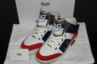 NIB DOLCE & GABBANA D&G GORGEOUS MENS AWESOME SNEAKERS SHOES 7 7.5 