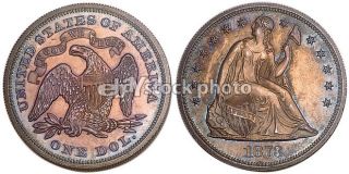 1873, Seated Liberty Dollar