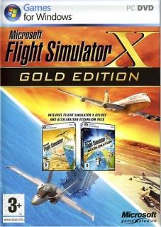 MICROSOFT FLIGHT SIMULATOR X GOLD (PC,BOX)  dazzling and dynamic world 