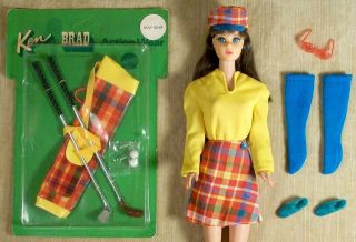 Vintage Barbie Ken #3413 GOLFING GREATS GOLF GEAR NRFB