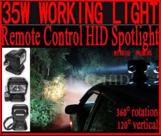   boat/Yacht 35w Rotating Remote control HID spotlight driving fog light