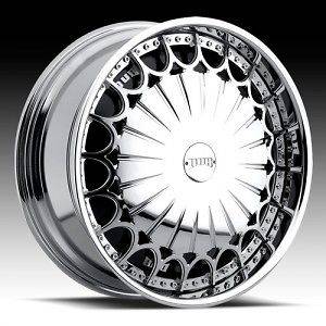 26 DUB SPIN Kingster Wheel SET 26x10 Chrome Spinner Rims For RWD 5 