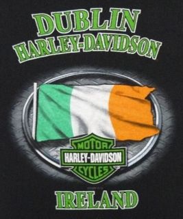 Evil Leprechaun Mens T shirt Dublin Harley Davidson