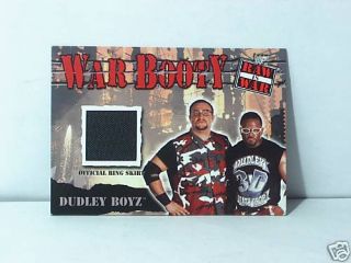 Dudley Boyz 2001 Fleer official ring skirt card