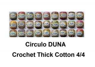 Circulo DUNA 4/4 100g 170m Crochet Cotton Thick Thread Yarn Chart 2 of 