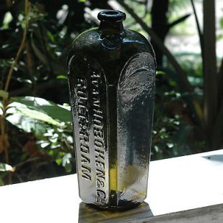Pig Snout Dutch sealed case gin bottle. A van Hoboken & Co. Rotterdam 
