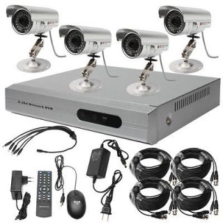 4CH Standalone Network DVR H.264 Surveillance Security System CCTV 