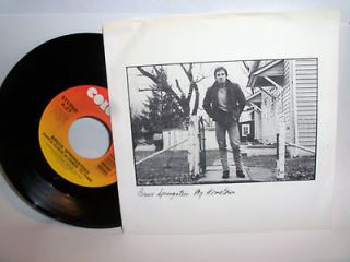   Springsteen My Hometown picture sleeve old Album vinyl Annie Leibovitz