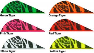 Tiger 50 pk Bohning Blazer Tiger Vane 2 Arrow Fletching Mix & Match 6 