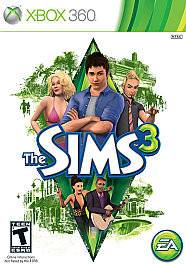 The Sims 3 (XBOX 360, Video Game, EA, Fun, People Fun Play with Life 