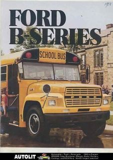 1984 Ford School Bus Brochure Canada