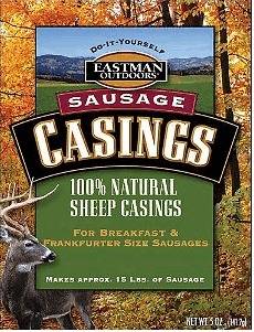 NEW Eastman Outdoors Natural Sheep Casings, 15 Pounds of Sausage 