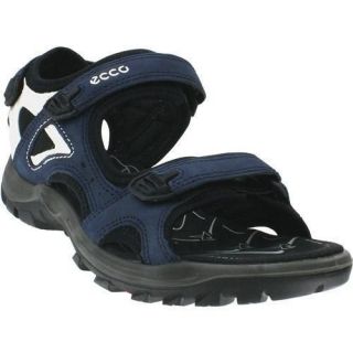 Ecco Women Sport Sandals Outdoor Walking Leather Rainier Navy Shadow 