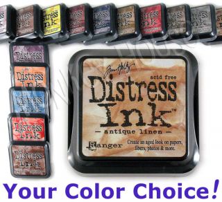 DISTRESS Tim Holtz INKPAD (COLORS A thru O) ranger dye ink stamp pad 