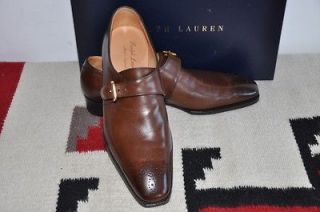 Ralph Lauren PURPLE LABEL Gaziano & Girling Monkstrap Loafer Shoes 8.5 