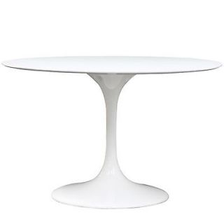  NEW Retro Lippa Tulip 48 Eero Saarinen White Round Dining Table