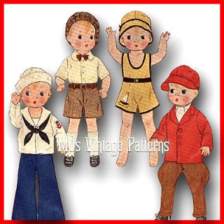 Vintage Patsy Skippy Doll Clothes Pattern ~ 13 14 Shirley Temple 