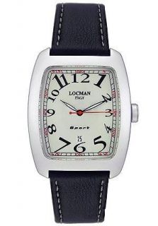 Locman Mens Tonneau Authentic Watch 486AG2