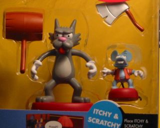 SIMPSONS ITCHY & SCRATCHY W/ MALLET HATCHET SERIES 4 CASE NEW FREE 