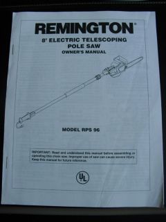 REMINGTON 8 FOOT ELECTRIC TELESCOPING POLE SAW #RPS 96