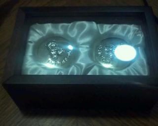 Elegant silver plated tooth and curl boxes New!!