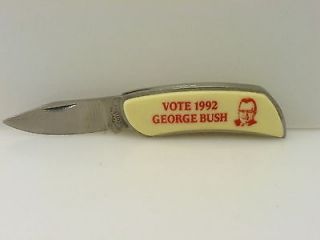 1992 Vote George Bush Taylor Cutlery Single Blade Folding Pocket Knife
