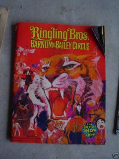 BIG 1974 Ringling Bros Barnum & Bailey Circus Program