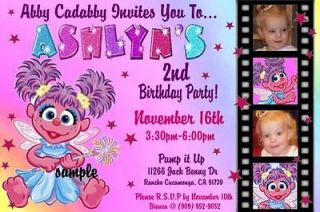 Elmo Birthday Party Invitations on Abby Cadabby Elmo  Sesame Street Birthday Party Invitations Up To