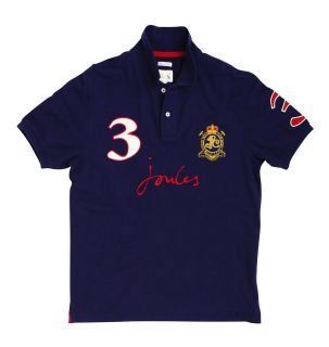 Joules Mens Suffield Polo Shirt (Navy) **NEW**