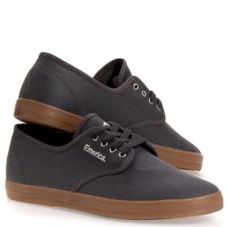 NEW EMERICA WINO WINOS CHARCOAL GREY GUM CANVAS SHOES MEN SKATE 