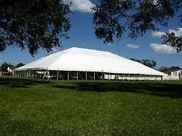 80 X 120 WHITE POLE TENT COMPLETE COMMERCIAL GRADE PARTY TENT