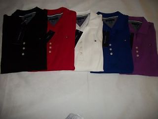 NEW WITH TAGS TOMMY HILFIGER WOMENS 3/4 SLEEVE POLO SHIRTS(SIZES) S 